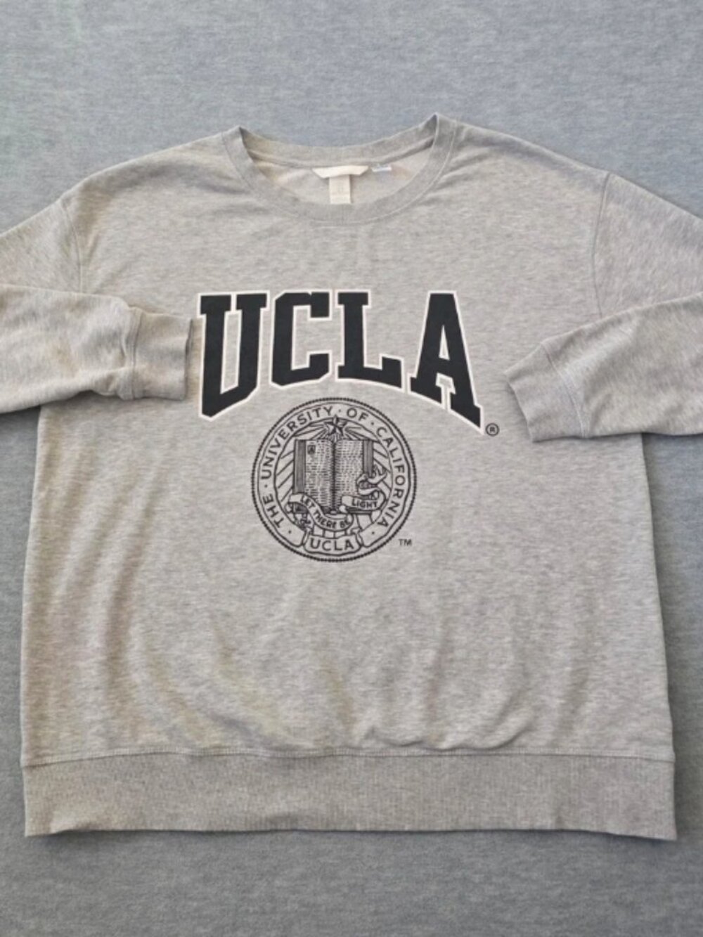 H&M UCLA Maternity Sweatshirt Gray Heather Collegiate XS